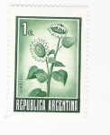 Stamps : America : Argentina :  Girasol (repetido)
