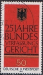 Stamps : Europe : Germany :  25 ANIV. DE LA FUNDACIÓN DE LA CORTE CONSTITUCIONAL FEDERAL