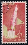 Sellos de Europa - Checoslovaquia -  Scott  1033 Cohete