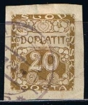 Stamps Czechoslovakia -  Scott  J4 Cifras