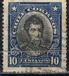 Stamps Chile -  Scott  116  Bernado O´Higgins
