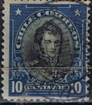 Stamps Chile -  Scott  116  Bernado O´Higgins (3)