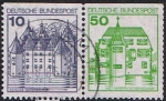 Stamps Germany -  CASTILLOS. SELLOS PROCEDENTES DE CARNÉ
