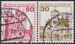 Stamps Germany -  CASTILLOS. SELLOS PROCEDENTES DE CARNÉ
