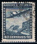 Sellos del Mundo : America : Chile : Scott  C34  Aeroplano y sinbolo del Espacio