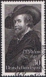 Stamps Germany -  IV CENT. DEL NACIMIENTO DEL PINTOR PEDRO PABLO RUBENS. AUTORRETRATO