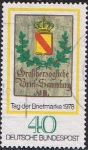 Stamps Germany -  DIA DEL SELLO 1978. INSIGNIA DE LA CASA DE CORREOS DE BADEN