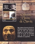 Stamps : America : Peru :  2011 Peru Cabezas Clavas Chavin