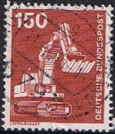 Stamps Germany -  INDUSTRIA Y TÉCNICA. EXCAVADORA