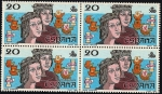 Stamps Spain -  V Centenario Descubrimiento de América - Reyes Católicos