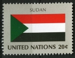 Sellos de America - ONU -  Bandera, Sudan