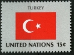 Stamps ONU -  Bandera Turquia