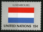 Stamps : America : ONU :  Bandera, Luxemburgo