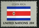 Sellos de America - ONU -  Bandera, Costa Rica