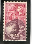 Stamps Spain -  1595- DIA MUNDIAL DEL SELLO 1964
