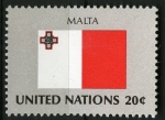 Stamps : America : ONU :  Bandera, Malta