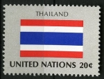 Sellos de America - ONU -  Bandera, Thailandia