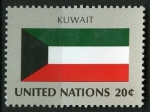 Stamps : America : ONU :  Bandera, Kuwait