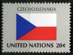 Stamps America - ONU -  Bandera, Checoslovaquia