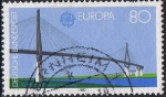 Stamps Germany -  EUROPA 1987. ARQUITECTURA MODERNA. PUENTE KOHLBRAND, EN HAMBURGO, 1974