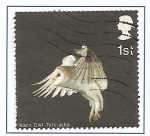 Stamps United Kingdom -  Fauna. Rapaces en vuelo.