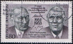 Stamps : Europe : Germany :  25 ANIV. DEL TRATADO DE COOPERACIÓN FRANCO-ALEMANA