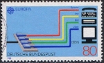 Sellos de Europa - Alemania -  EUROPA 1988. SISTEMA ISDN (RED INTEGRADA DE SERVICIOS DIGITALES)