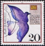 Stamps : Europe : Germany :  DIA DEL SELLO 1988. PALOMA MENSAJERA