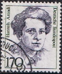 Stamps Germany -  MUJERES DE LA HISTORIA ALEMANA. HANNAH ARENDT, FILÓSOFA POLÍTICA 
