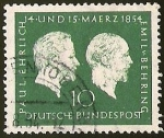 Stamps Germany -  DEUTSCHE BUNDESPOST - PAUL EHRLICH - EMIL BEHRING