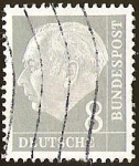 Stamps Germany -  DEUTSCHE BUNDESPOST - THEODOR HEUSS