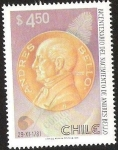 Stamps Chile -  BICENTENARIO DEL NACIMIENTO DE ANDRES BELLO
