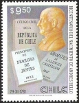 Sellos de America - Chile -  BICENTENARIO DEL NACIMIENTO DE ANDRES BELLO - CODIGO CIVIL