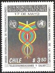 Stamps Chile -  DIA MUNDIAL DE LAS TELECOMUNICACIONES