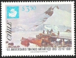 Stamps Chile -  XX ANIVERSARIO TRATADO ANTARTICO