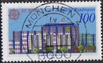 Stamps Germany -  EUROPA 1990. OFICINAS DE CORREOS EN FRANKFURT AN MAIN. MODERNA OFICINA DE GIRO