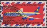Stamps : Europe : Germany :  CINCUENTENARIO DEL CORREO AEREO. BOEING 707