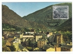 Stamps : Europe : Andorra :  Andorra.  Vista de Andorra la Vieja.  Primer día de circulación del sello