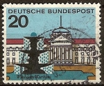 Stamps Germany -  Wiesbaden,Kurhaus-Balneario de Wiesbaden