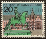 Stamps Germany -  Düsseldorf,Jan Wellem-denkmal(Monumento de J.Wellem).