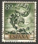 Stamps Spain -  1713 - José Mª Sert, Aeronautas