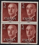 Stamps Spain -  Serie Básica General Franco 1955