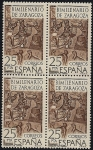 Stamps Spain -  Bimilenario de Zaragoza - mosaico de Orfeo