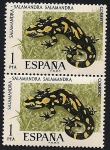 Stamps Spain -  Fauna hispánica - Salamandra