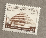 Stamps Africa - Egypt -  Pirámide Saquara