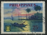Sellos de Asia - Filipinas -  S818 - Atardecer Bahía de Manila