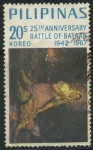Sellos del Mundo : Asia : Filipinas : S967 - 25 Aniv. Batalla de Bataan