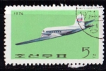 Stamps : Asia : North_Korea :  Avión