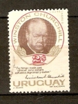 Stamps Uruguay -  Sir  WINSTON  CHURCHILL