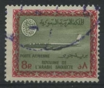 Sellos de Asia - Arabia Saudita -  SC40 - Aerolinea Saudi. Boeing 720-B